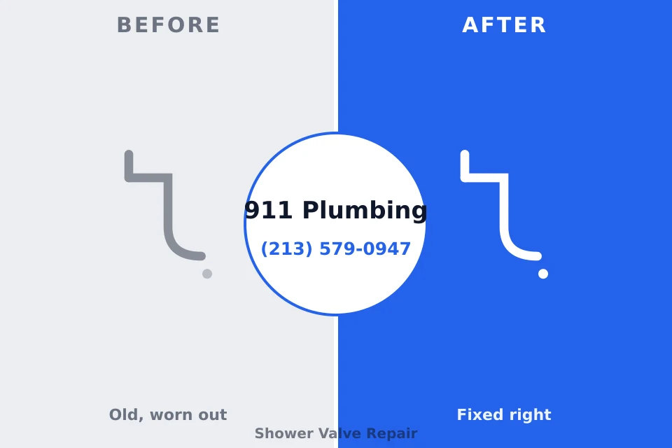Before and after: plumbing repair Smith Mills, MA